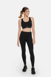 Legginsy fitness damskie Eclipse Cardiobunny z wysokim stanem. Czarne legginsy sportowe Cardio Bunny, l, bez wzorów, z tkaniny, z podwyższonym stanem, do biegania. Za 139.99 zł.