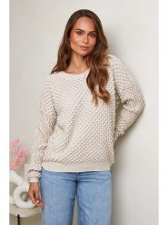 Soft Cashmere Sweter w kolorze beżowym rozmiar: 38/40. Brązowe swetry Soft Cashmere, bez wzorów, klasyczne, bez ramiączek. Za 218.72 zł.