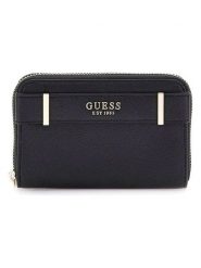 Guess Portfel w kolorze czarnym - 14 x 9,5 x 2,5 cm rozmiar: onesize. Czarne portfele Guess, z aplikacjami, z materiału. Za 213.69 zł.