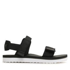 Sandały Columbia. Czarne sandały Columbia, bez wzorów, sportowe, bez obcasa, bez zapięcia. Za 299.99 zł.