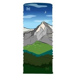 Komin na szyję bandana do biegania BUFF oryginal ecostretch. Niebieskie szaliki i kominy Buff, bez wzorów, sportowe. W wyprzedaży za 74.93 zł.