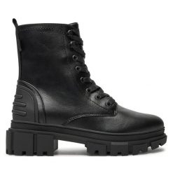 Trapery s.Oliver. Czarne traperki S.Oliver, bez wzorów, bez obcasa, bez zapięcia. Za 399.99 zł.