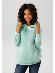 Aniston Bluza w kolorze turkusowym rozmiar: 40. Niebieskie bluzy Aniston, bez wzorów, bez ramiączek, z kapturem. Za 101.47 zł.