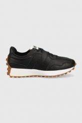 New Balance sneakersy WS327LH kolor czarny. Czarne buty sportowe lifestyle New Balance, bez wzorów, z gumy, sportowe, bez zapięcia. W wyprzedaży za 439.99 zł.