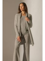 Perfect Cashmere Kaszmirowy kardigan w kolorze szarym rozmiar: S. Szare swetry Perfect Cashmere, s, bez wzorów, z kaszmiru, bez ramiączek. Za 434.99 zł.
