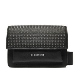 Torebka John Richmond. Czarne listonoszki John Richmond, bez wzorów, bez dodatków. Za 669.99 zł.