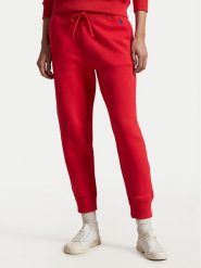Polo Ralph Lauren Spodnie dresowe 211949978023 Czerwony Tapered Fit. Czerwone spodnie dresowe Polo Ralph Lauren, bez wzorów, z bawełny. Za 429.99 zł.