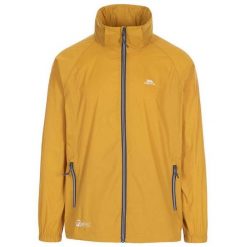 Kurtka Unisex Qikpac X Rozpinana. Żółte kurtki przeciwdeszczowe Trespass, na jesień, xl, bez wzorów, z materiału, z kapturem, trekkingowe. Za 160.99 zł.