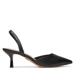 Czółenka Aldo. Czarne czółenka Aldo, bez wzorów, bez obcasa, bez zapięcia. Za 349.99 zł.