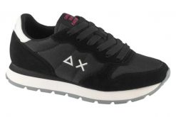 Buty sportowe Sneakersy damskie, Ally Solid. Białe buty treningowe SUN68, bez wzorów, z materiału, przed kostkę, bez zapięcia, trekkingowe. Za 399.99 zł.