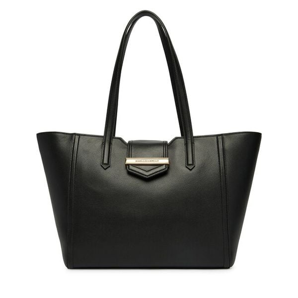 Torebka KARL LAGERFELD. Czarne shopper bag KARL LAGERFELD, bez wzorów, bez dodatków. Za 1,169.99 zł.