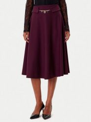 Rinascimento Spódnica trapezowa CFC0126216003 Bordowy Regular Fit. Czerwone spódnice Rinascimento, m, bez wzorów, z syntetyku, trapezowe. Za 409.99 zł.