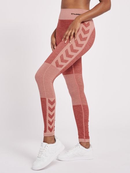 Damskie legginsy mid-rise Hummel Clea. Czerwone legginsy Hummel, bez wzorów, z dzianiny, klasyczne. Za 170.50 zł.