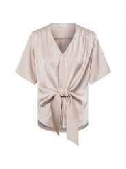 Neo Noir Bluzka damska - Casadia Kobiety beżowy jednolity, 38. Brązowe bluzki Neo Noir, bez wzorów, z materiału, eleganckie, bez kołnierzyka, bez ramiączek. Za 299.95 zł.