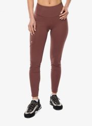 Legginsy damskie Ortovox All mountain Tights. Brązowe legginsy ORTOVOX, bez wzorów, z elastanu. Za 390.49 zł.