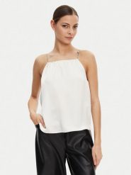 HUGO Top Cebena 50536436 Biały Regular Fit. Białe topy Hugo, bez wzorów, z syntetyku, bez kołnierzyka, bez ramiączek. Za 319.99 zł.