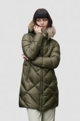 BLAUER Zielona damska kurtka Althea Raincoat Long Jackets. Zielone kurtki Blauer USA, l, bez wzorów, z materiału, bez kaptura. W wyprzedaży za 1,509.99 zł.
