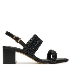 Sandały MICHAEL Michael Kors. Czarne sandały MICHAEL Michael Kors, bez wzorów, bez obcasa, na słupku, bez zapięcia. Za 619.99 zł.