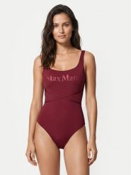 Max Mara Beachwear Strój kąpielowy Carisma 2616831229 Bordowy. Czerwone stroje jednoczęściowe Max Mara Beachwear, bez wzorów, z syntetyku. Za 899.99 zł.
