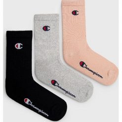 Champion skarpetki (3-pack) kolor różowy. Czerwone skarpetki Champion, bez wzorów. Za 39.99 zł.
