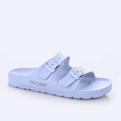 Klapki damskie Lemigo Like Fitclog. Białe klapki Lemigo, bez wzorów, z materiału, bez obcasa, bez zapięcia. Za 99.00 zł.