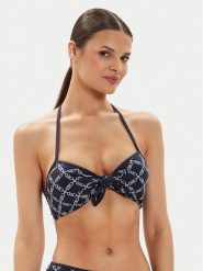 MICHAEL Michael Kors Góra od bikini MM7N050 Granatowy. Niebieskie bikini MICHAEL Michael Kors, bez wzorów, z syntetyku. Za 309.99 zł.