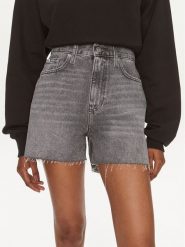 Calvin Klein Jeans Szorty jeansowe J20J223508 Szary Regular Fit. Szare szorty Calvin Klein Jeans, bez wzorów, z bawełny. Za 429.99 zł.