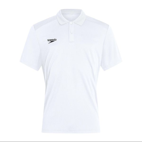 Koszulka T-Shirt damski Speedo Club Dry Polo. Białe t-shirty sportowe Speedo, s, bez wzorów, bez ramiączek. Za 92.24 zł.