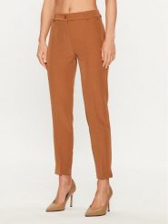 Maryley Spodnie materiałowe 23IB52Z/41AL Brązowy Regular Fit. Brązowe spodnie materiałowe Maryley, bez wzorów, z materiału. Za 69.99 zł.