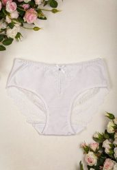 Białe Majtki Ozdobione Koronką Figi Takako. Białe figi Born2be, bez wzorów, z koronki. Za 29.99 zł.