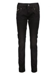 Herrlicher Dżinsy - Slim fit - w kolorze czarnym rozmiar: W26/L32. Czarne jeansy Herrlicher, l, z aplikacjami, ze skóry. Za 101.47 zł.
