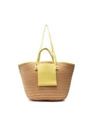 Jenny Fairy Torebka MJA-C-156-50-01 Beżowy. Brązowe torebki klasyczne Jenny Fairy, bez wzorów, z syntetyku, bez dodatków. Za 71.98 zł.