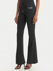 Juicy Couture Spodnie dresowe Christine JCWBJ126309 Czarny Flared Leg. Czarne spodnie sportowe Juicy Couture, bez wzorów, z dresówki. Za 349.99 zł.