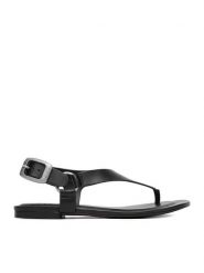 G-Star Raw Sandały EO-ELLIS-01 Czarny. Czarne sandały G-Star Raw, bez wzorów, ze skóry, retro, bez obcasa, na płaskiej podeszwie, bez zapięcia. Za 279.99 zł.