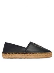 LOVE MOSCHINO Espadryle JA10532G0OIA0000 Czarny. Czarne espadryle Love Moschino, bez wzorów, ze skóry, bez obcasa. Za 859.99 zł.