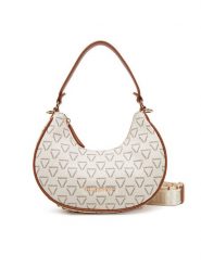 Valentino Torebka Shelby VBS90A07LOG Biały. Białe torebki klasyczne Valentino, bez wzorów, ze skóry, bez dodatków. Za 369.99 zł.