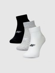 4F Skarpetki casual za kostkę (3-pack) damskie - multikolor 35-38. Skarpetki 4f, bez wzorów, z bawełny. Za 49.99 zł.