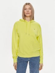 Tommy Hilfiger Bluza Flag WW0WW41245 Żółty Regular Fit. Żółte bluzy Tommy Hilfiger, m, bez wzorów, z bawełny, bez kaptura. Za 319.99 zł.