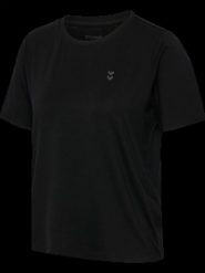 Hummel hmlSOFT W T-SHIRT S/S – miękka z Lyocell. Czarne t-shirty sportowe Hummel, s, bez wzorów, z elastanu, bez ramiączek, na fitness i siłownię. Za 130.34 zł.