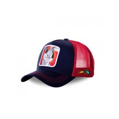 Czapka z daszkiem Capslab Looney Tunes Bugs Bunny Trucker CL/LOO/1/BUN5. Czerwone czapki z daszkiem CapsLab, bez wzorów. Za 129.99 zł.