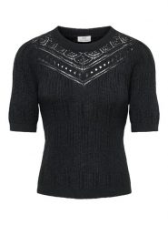 JDY Sweter "Desha" w kolorze czarnym rozmiar: XL. Czarne swetry JDY, xl, bez wzorów, bez ramiączek. Za 89.95 zł.