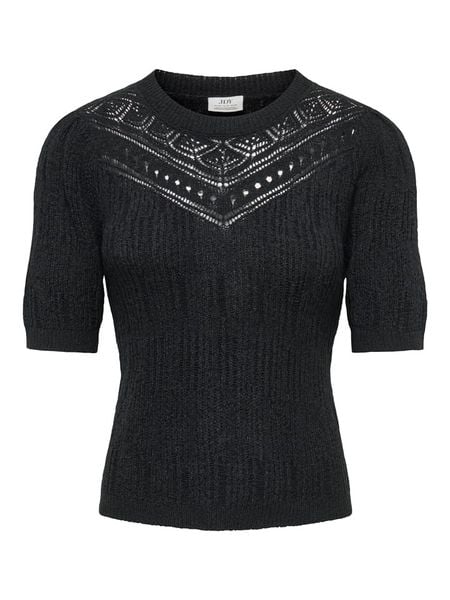 JDY Sweter "Desha" w kolorze czarnym rozmiar: L. Czarne swetry JDY, l, bez wzorów, bez ramiączek. Za 82.95 zł.