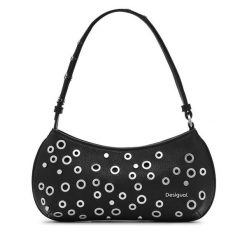 Torebka Desigual. Czarne torebki klasyczne Desigual, bez wzorów, klasyczne, bez dodatków. Za 179.99 zł.