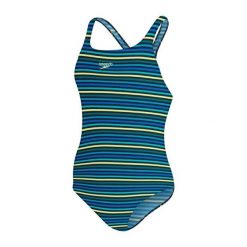 Strój Kąpielowy Speedo Printed Medalist – Granatowo-zielony – Rozmiar 30. Niebieskie stroje jednoczęściowe Speedo, bez wzorów, sportowe. Za 828.54 zł.