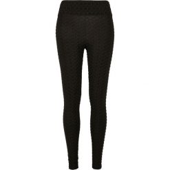Damskie legginsy z wysokim stanem Urban Classics Honeycomb. Czarne legginsy Urban Classics, bez wzorów. Za 160.50 zł.