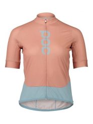 POC Koszulka kolarska "Essential Road" w kolorze jasnoróżowo-błękitnym rozmiar: XL. Niebieskie t-shirty sportowe POC, xl, bez wzorów, z materiału, bez ramiączek, rowerowe. Za 245.96 zł.