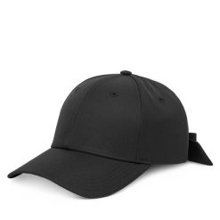 Czapka z daszkiem HUGO. Czarne czapki z daszkiem Hugo, bez wzorów. Za 219.99 zł.