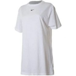 Nike Essential Dress — Sukienka-Tshirt damska, Biała, XS. Białe t-shirty sportowe Nike, xs, bez wzorów, z bawełny, bez ramiączek. Za 232.99 zł.