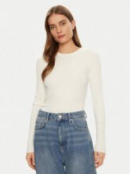 JJXX Sweter Jodi 12250072 Biały Slim Fit. Białe swetry JJXX, m, bez wzorów, z wiskozy, bez ramiączek. Za 89.99 zł.