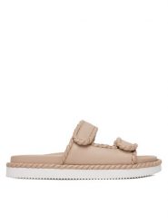 Badura Klapki BURDOCK-124AL0955 Beżowy. Brązowe klapki Badura, bez wzorów, bez obcasa, bez zapięcia. Za 249.99 zł.
